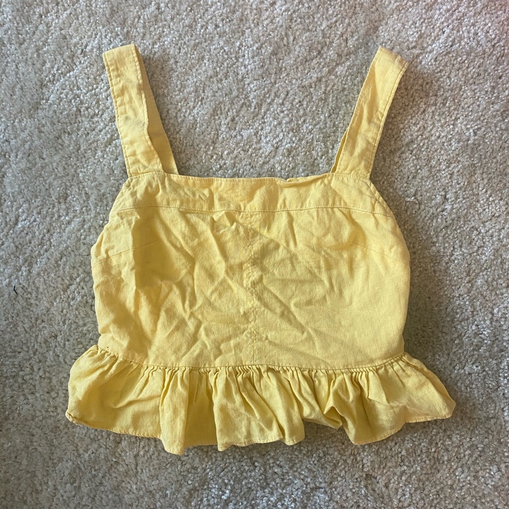 URBAN OUTFITTERS YELLOW TANK